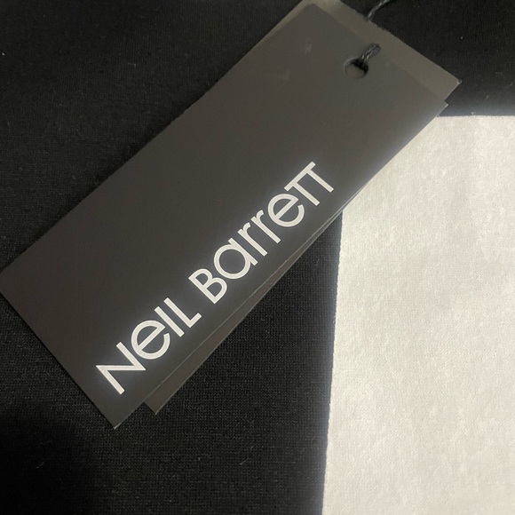 Neil Barrett Lightning Bolt  Neoprene Side-zip Sweatshirt - Picture 9 of 11